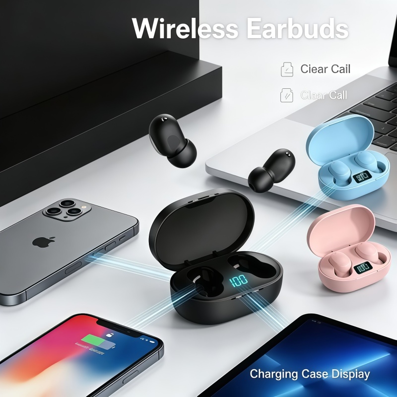 2026 New TWS E6S Fone Bluetoot - огляд і ціна Bluetooth Headset On Ear