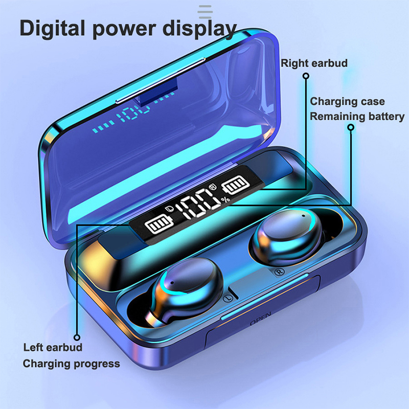 2026 F9 Wireless Earphones LED - огляд і ціна Bluetooth Headset On Ear