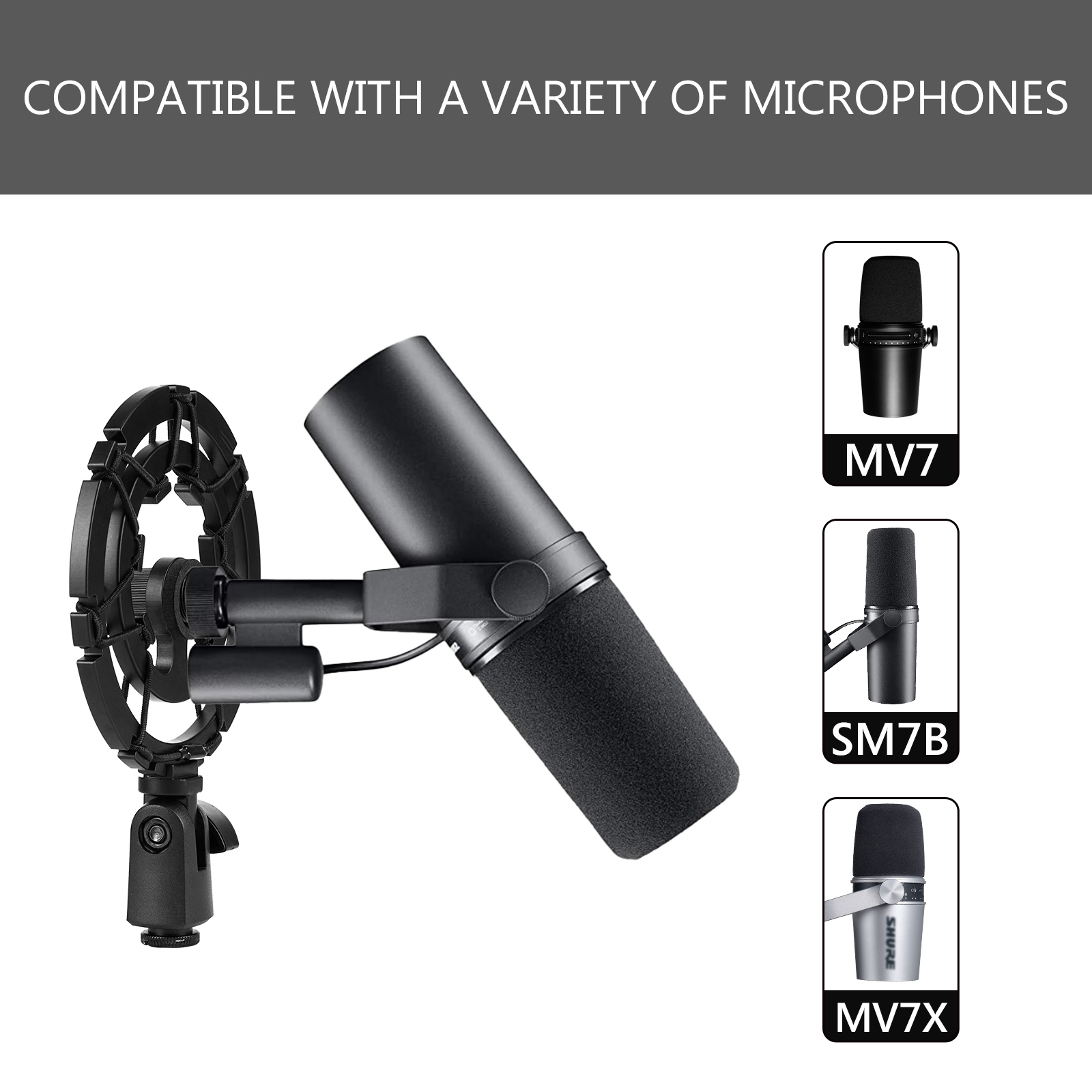 Geekria Microphone Shock Mount - огляд і ціна Shure Mic Mv7